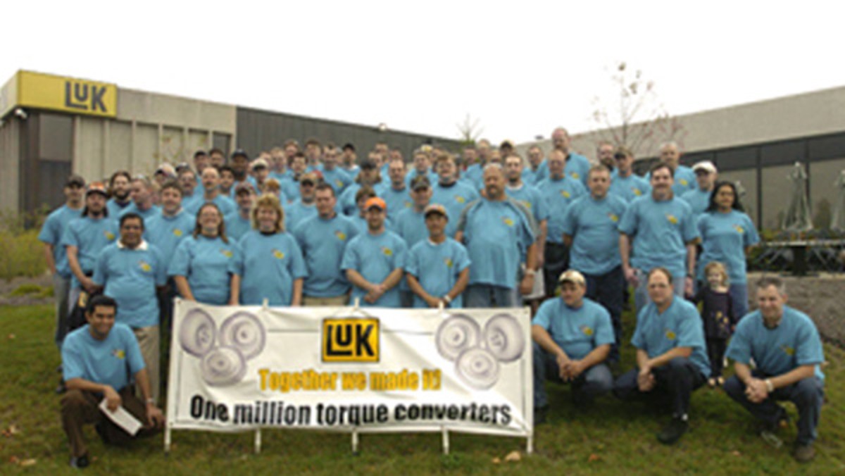 LuK USA LLC produces its one-millionth torque converter.